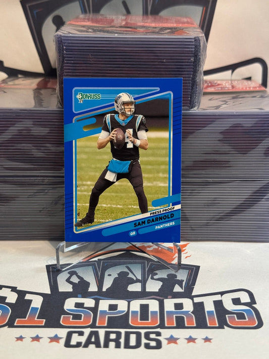 2021 Donruss (Blue Press Proof) Sam Darnold #37