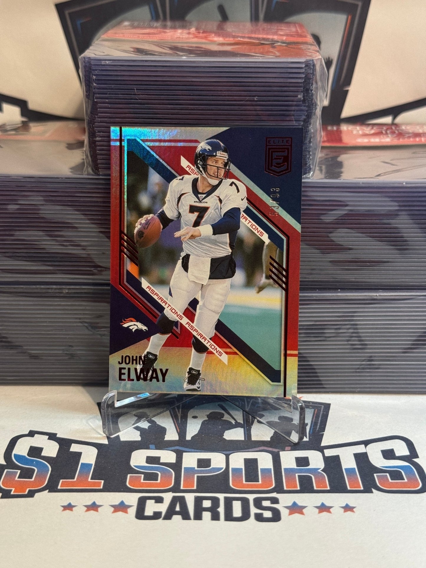 2021 Donruss Elite (Red 53/99) John Elway #66