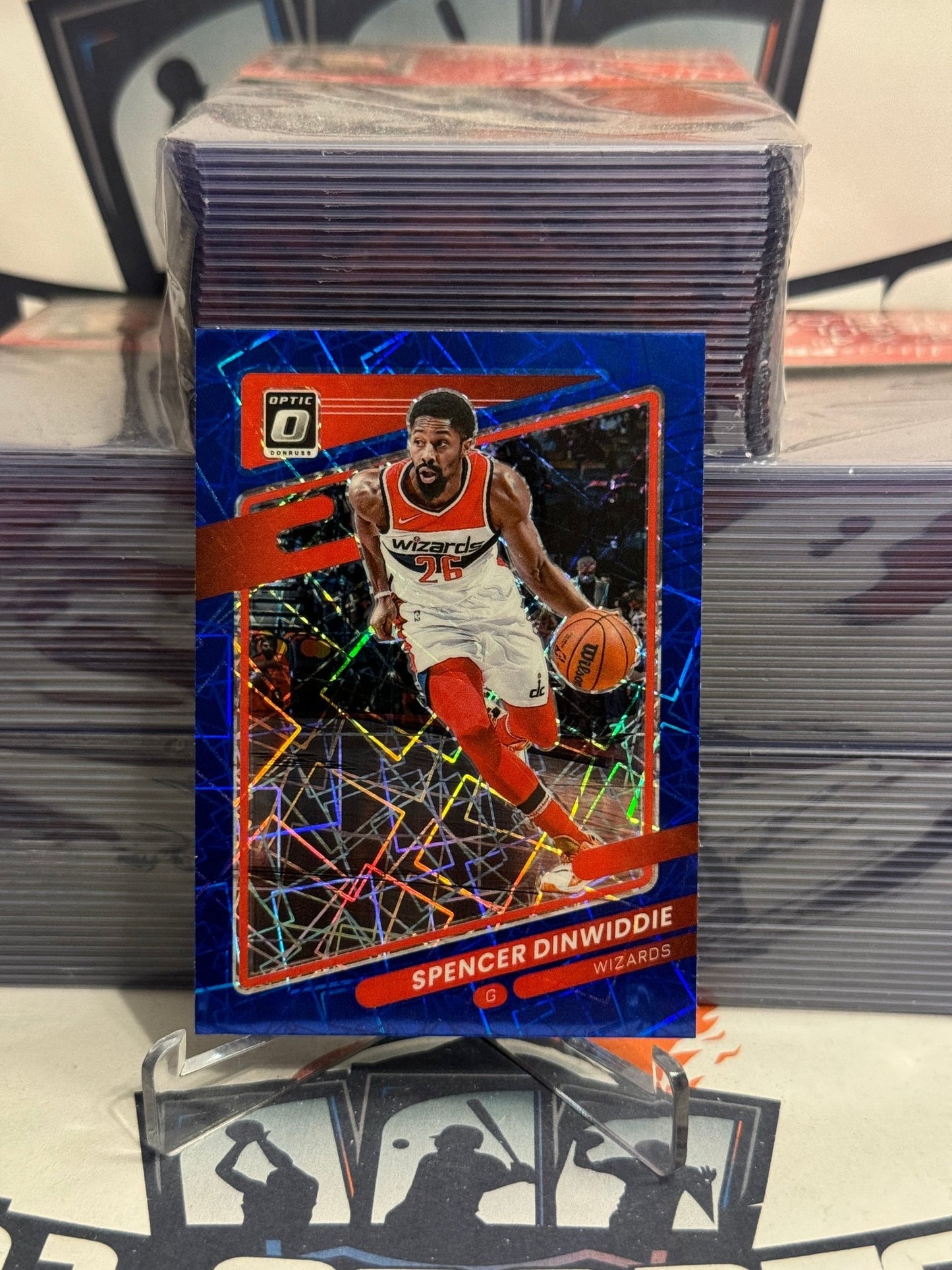 2021 Donruss Optic (Blue Velocity Prizm) Spencer Dinwiddie #54