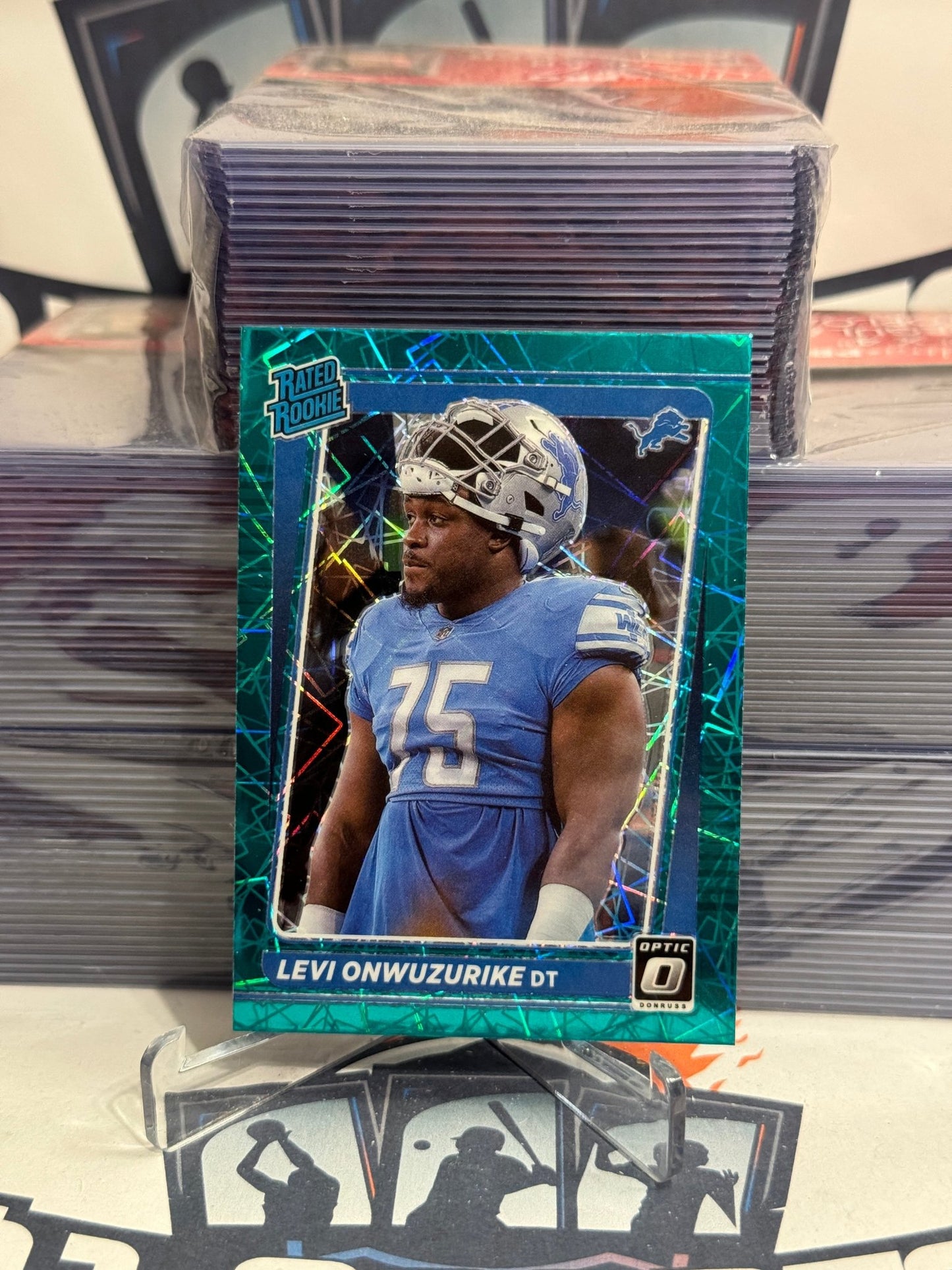 2021 Donruss Optic (Green Velocity Prizm, Rated Rookie) Levi Onwuzurike #270