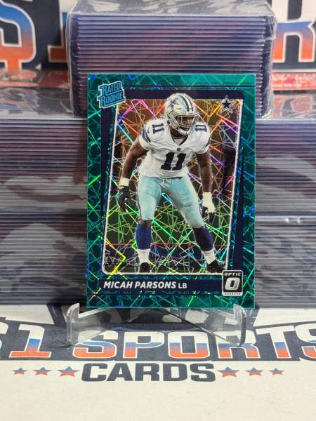 2021 Donruss Optic (Green Velocity Prizm, Rated Rookie) Micah Parsons