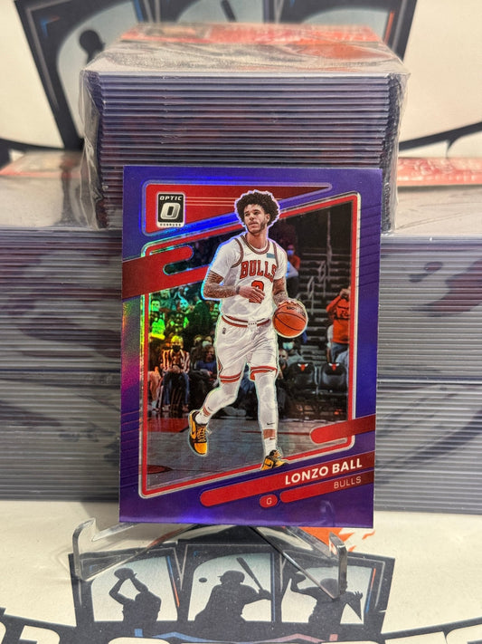 2021 Donruss Optic (Purple Prizm) Lonzo Ball #114