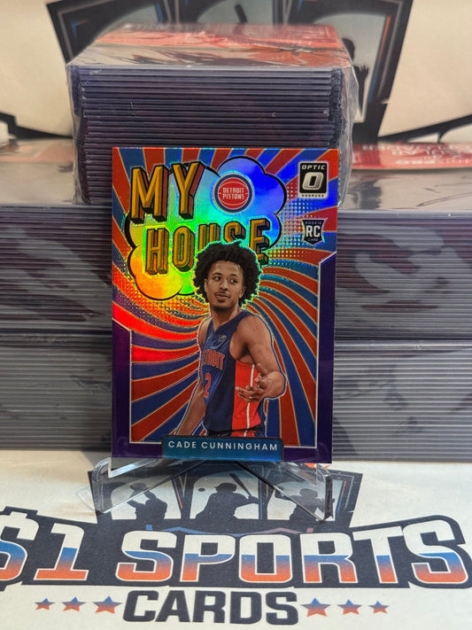 2021 Donruss Optic (Purple Prizm, My House) Cade Cunningham Rookie #16