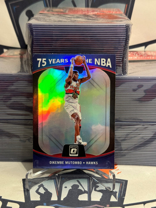 2021 Donruss ptic (75 Years of the NBA) Dikembe Mutombo #45