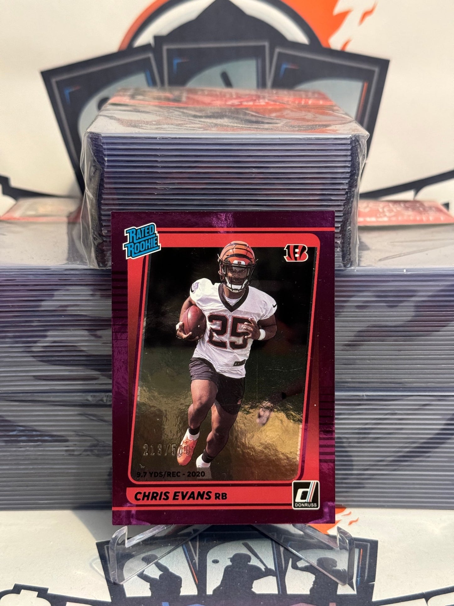 2021 Donruss (Purple, Rated Rookie 213/500) Chris Evans #314