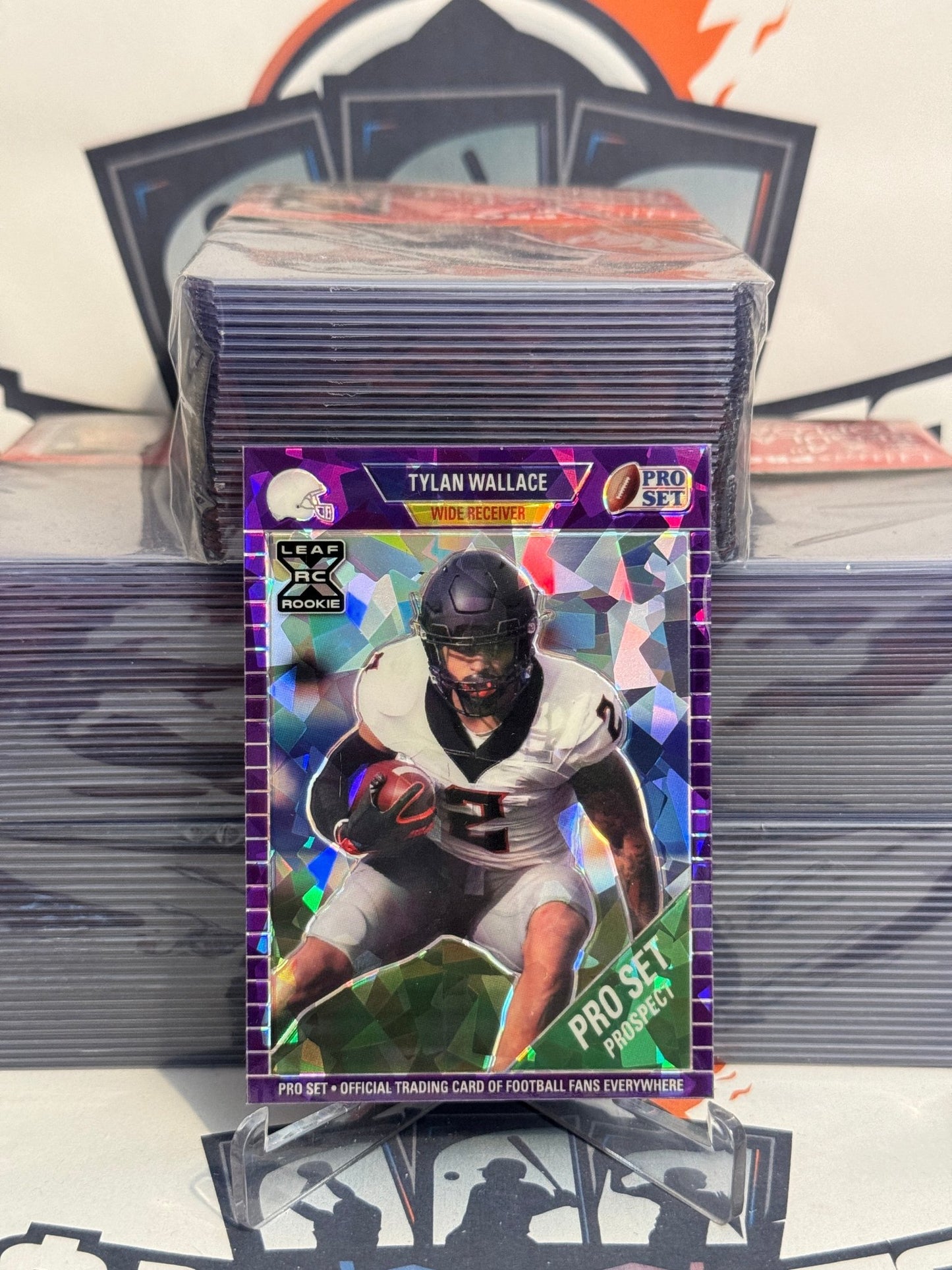 2021 Leaf Pro Set Metal (Purple Crystals 27/30) Tylan Wallace Rookie #94
