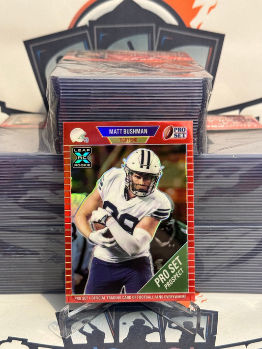 2021 Leaf Pro Set Metal (Red 77/100) Matt Bushman Rookie #62