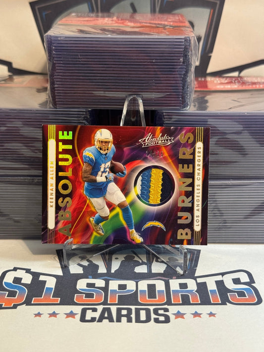 2021 Panini Absolute (Burners 4 - Color Relic 14/25) Keenan Allen #AB13