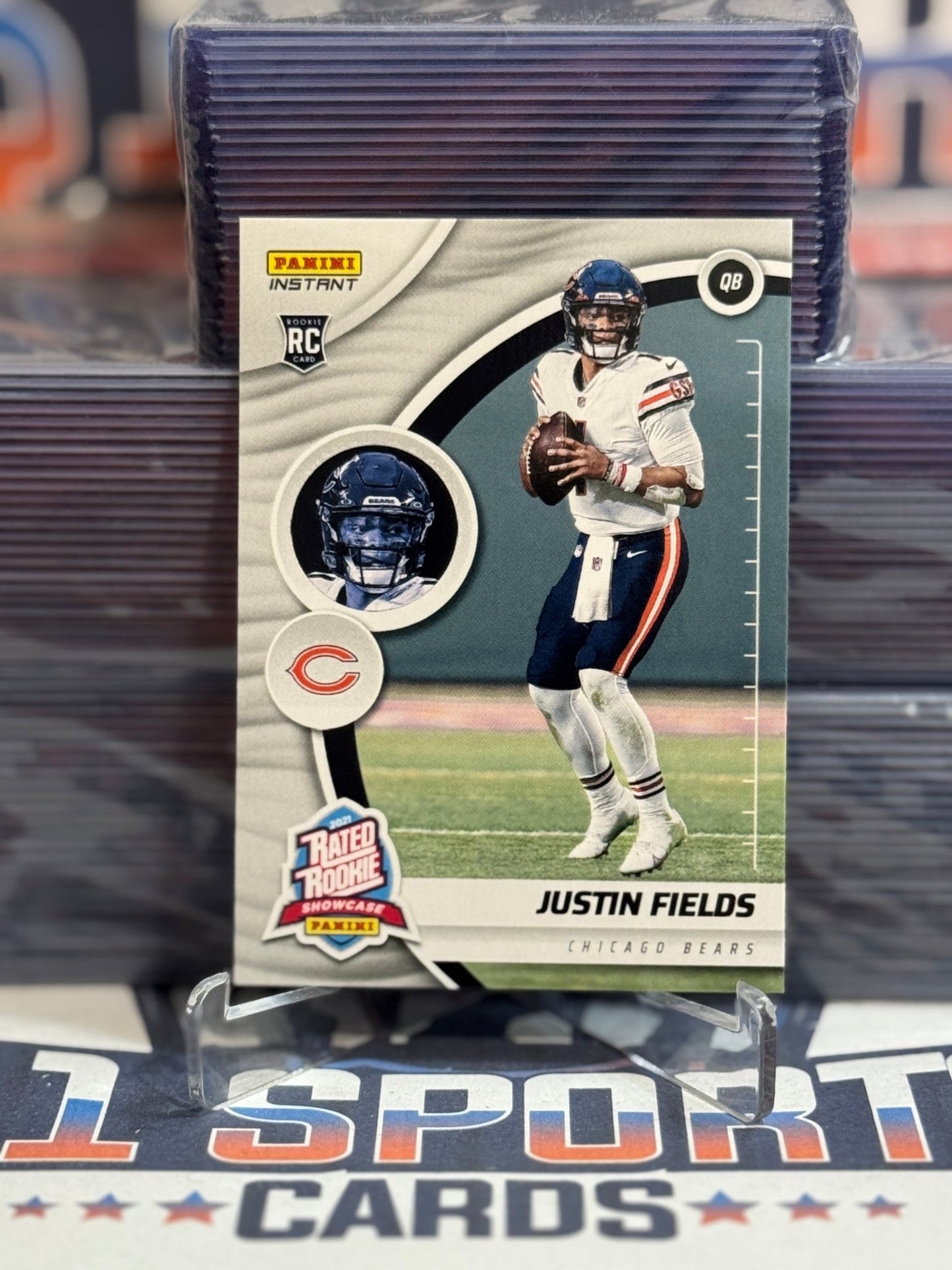 2021 Panini Instant (Rated Rookie Showcase /4,301) Justin Fields Rookie RS8