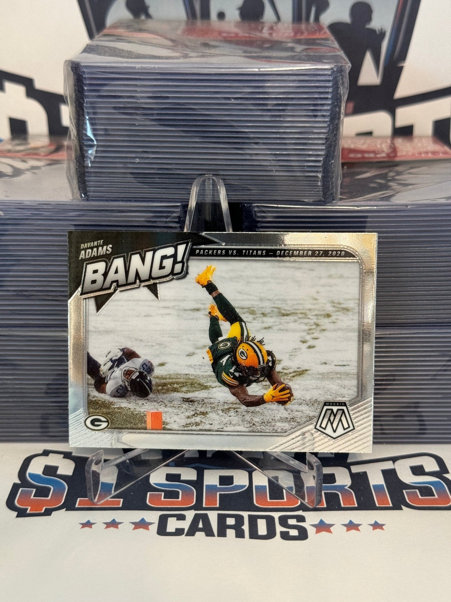 2021 Panini Mosaic (Bang!) Davante Adams #B-14