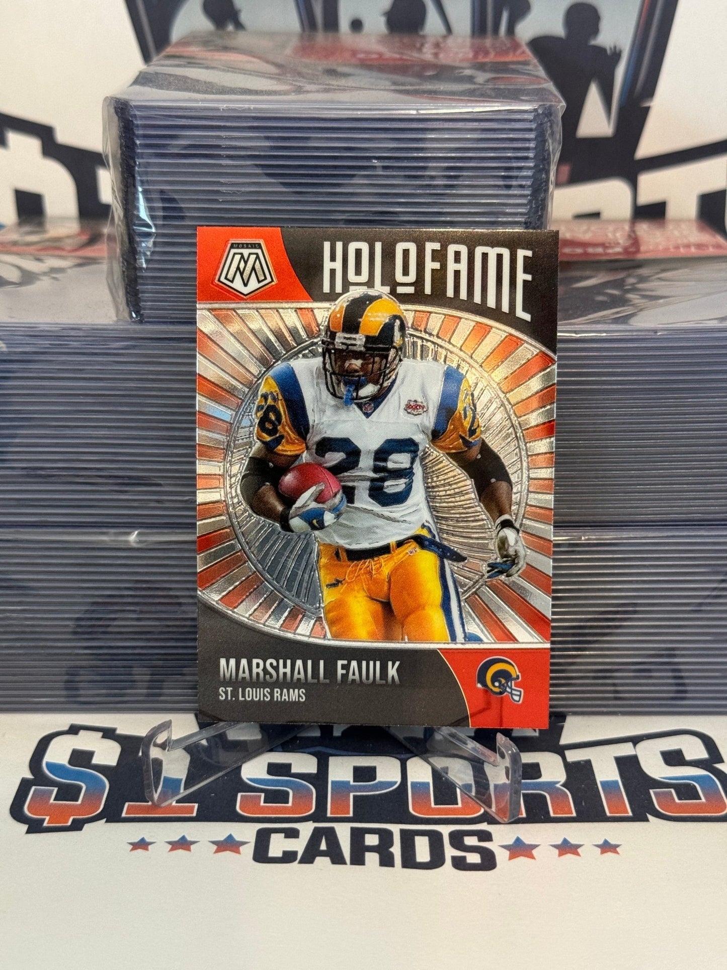 2021 Panini Mosaic (HoloFame) Marshall Faulk #6