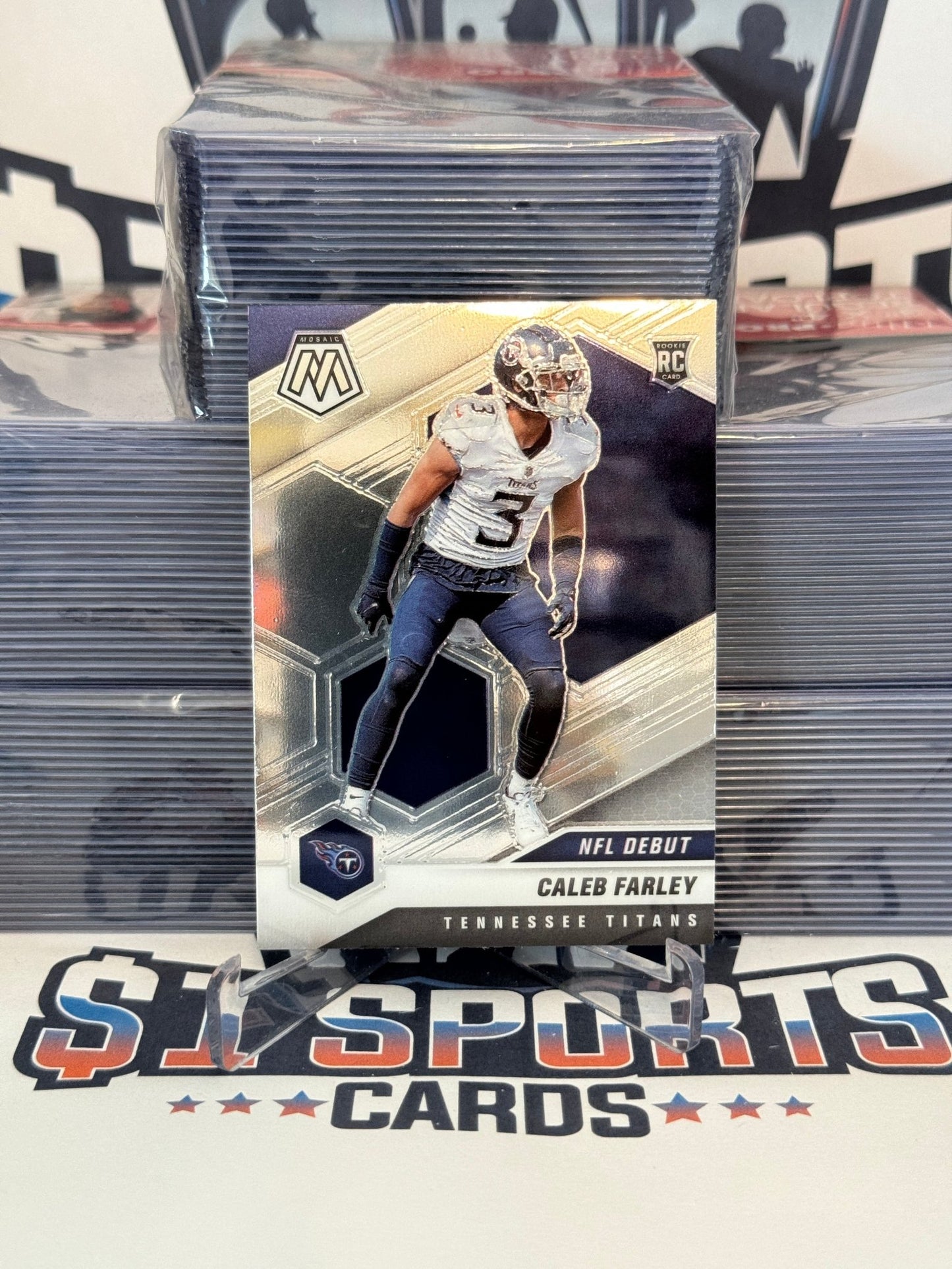 2021 Panini Mosaic (NFL Debut) Caleb Farley Rookie #258
