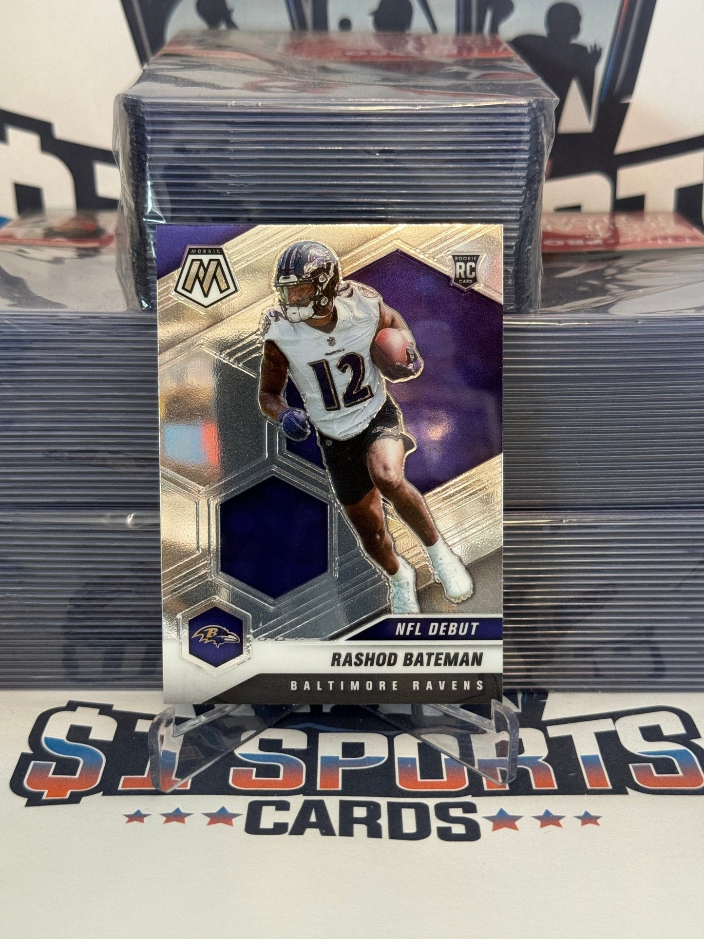 2021 Panini Mosaic (NFL Debut) Rashod Bateman Rookie #249