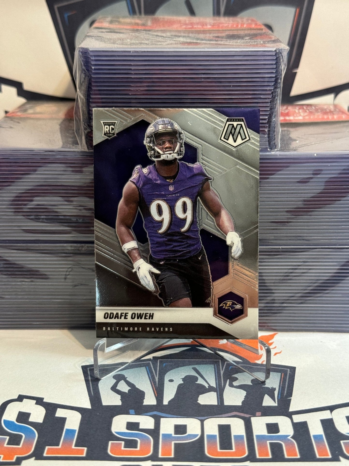 2021 Panini Mosaic Odafe Oweh Rookie #354