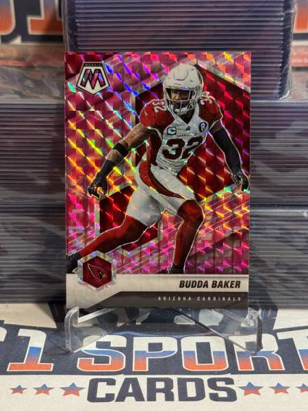 2021 Panini Mosaic (Pink Camo Prizm) Budda Baker 13