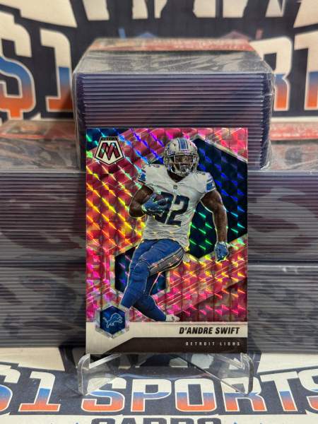 2021 Panini Mosaic (Pink Camo Prizm) D'Andre Swift 73