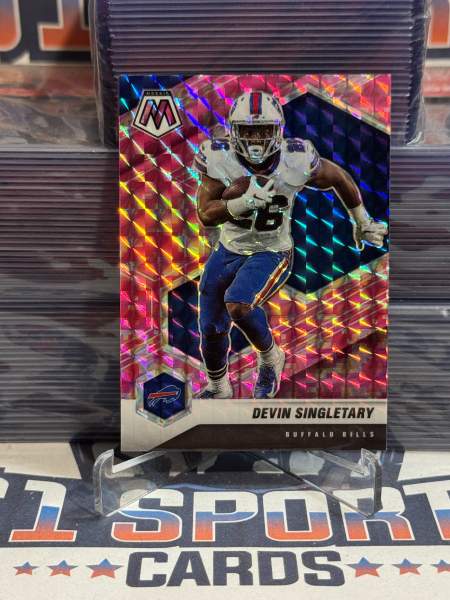 2021 Panini Mosaic (Pink Camo Prizm) Devin Singletary 30