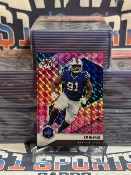 2021 Panini Mosaic (Pink Camo Prizm) Ed Oliver 31