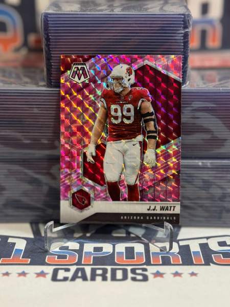 2021 Panini Mosaic (Pink Camo Prizm) J.J. Watt 12