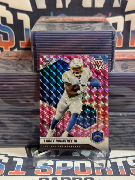 2021 Panini Mosaic (Pink Camo Prizm) Larry Rountree III Rookie 378