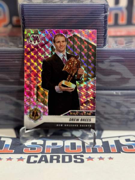 2021 Panini Mosaic (Pink Camo Prizm, Man of the Year) Drew Brees 264