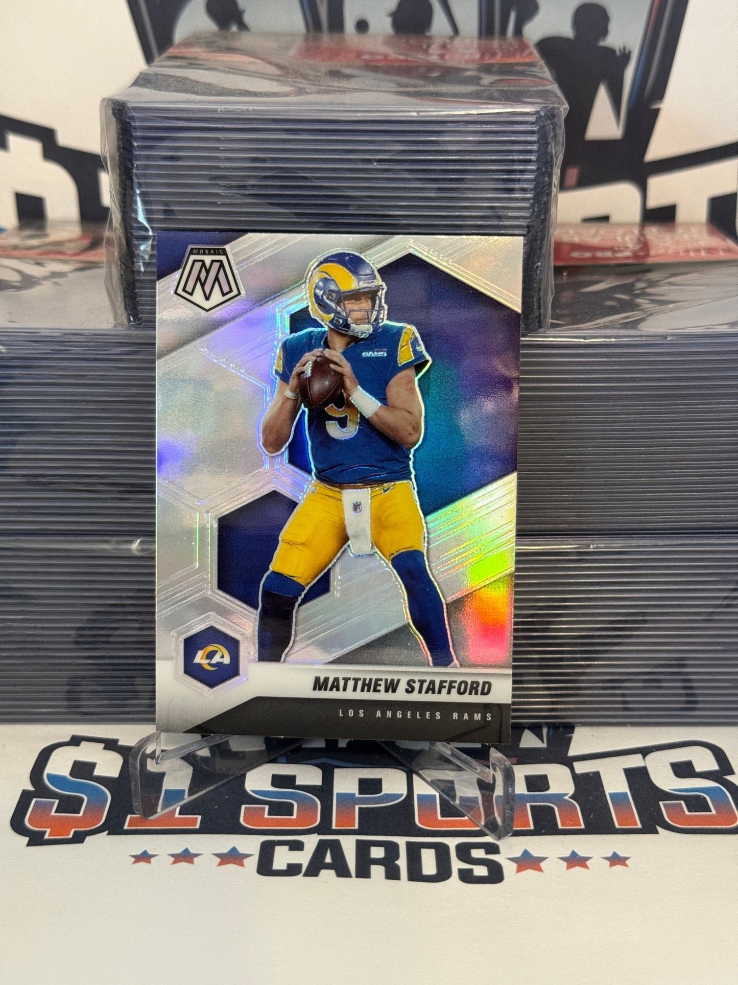 2021 Panini Mosaic (Silver Prizm) Matthew Stafford #116