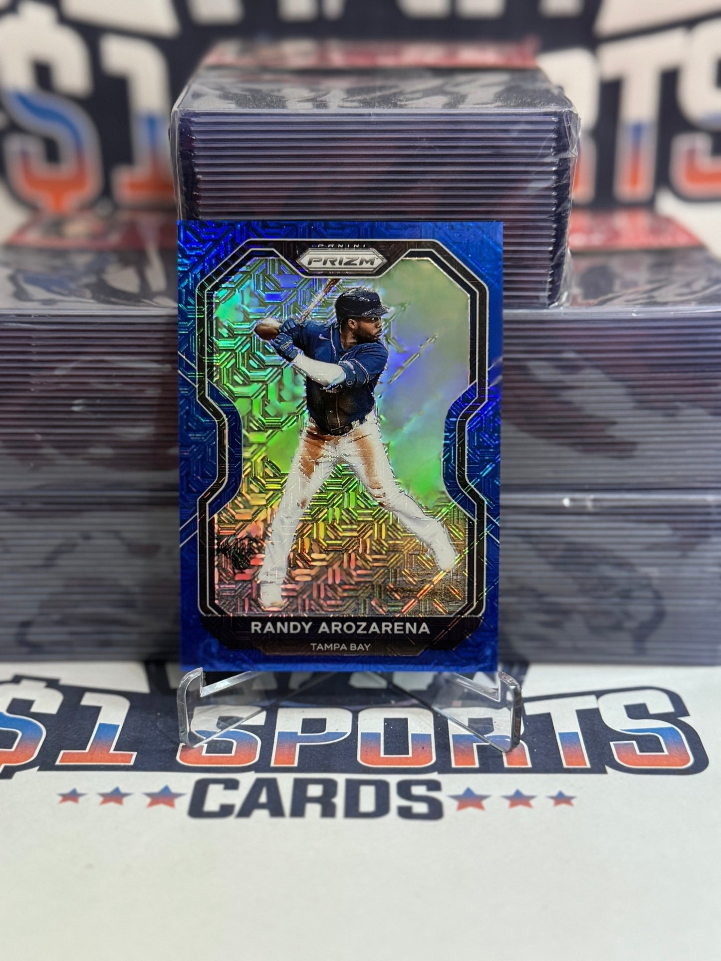 2021 Panini Prizm (Blue Mojo Prizm 39/199) Randy Arozarena #1