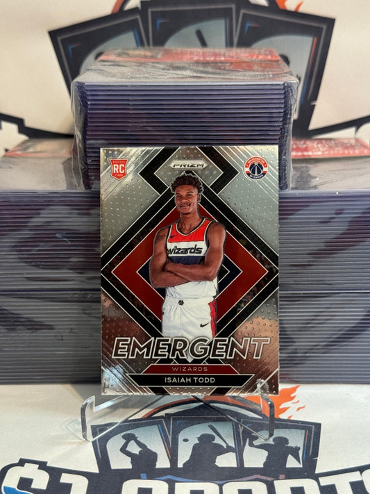 2021 Panini Prizm (Emergent) Isaiah Todd Rookie #30