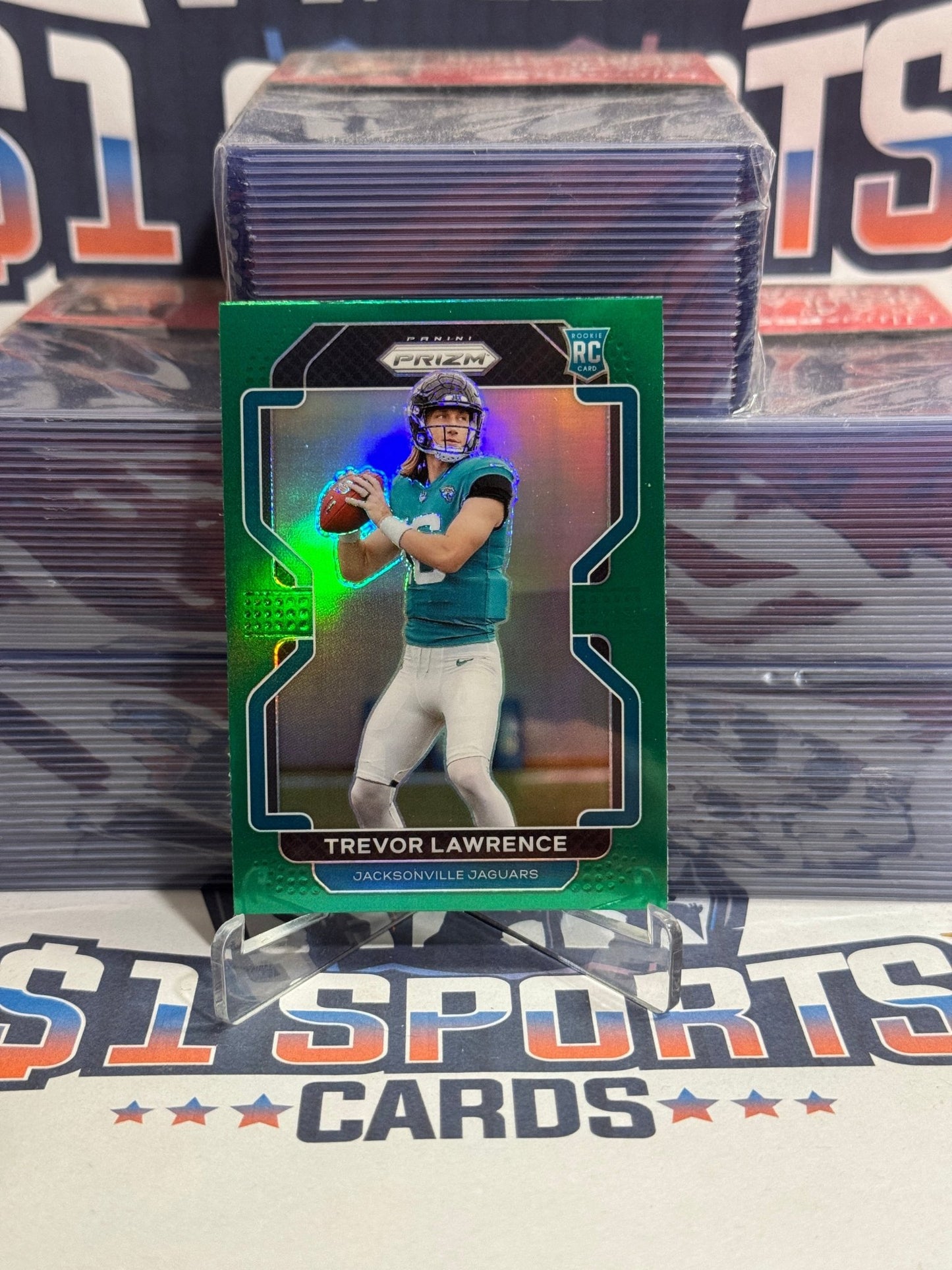 2021 Panini Prizm (Green Prizm) Trevor Lawrence Rookie 331