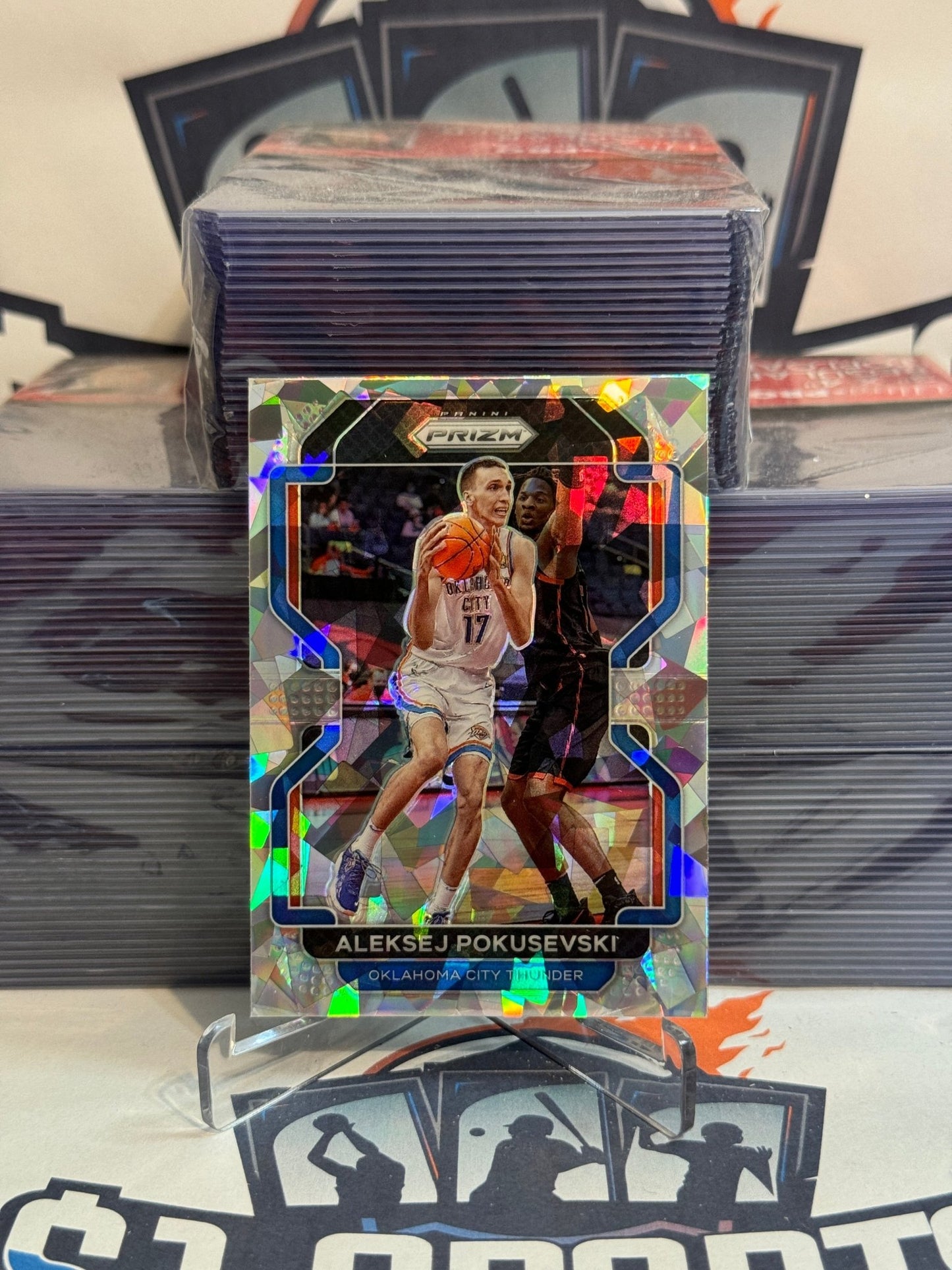 2021 Panini Prizm (Ice Prizm) Aleksej Pokusevski #225