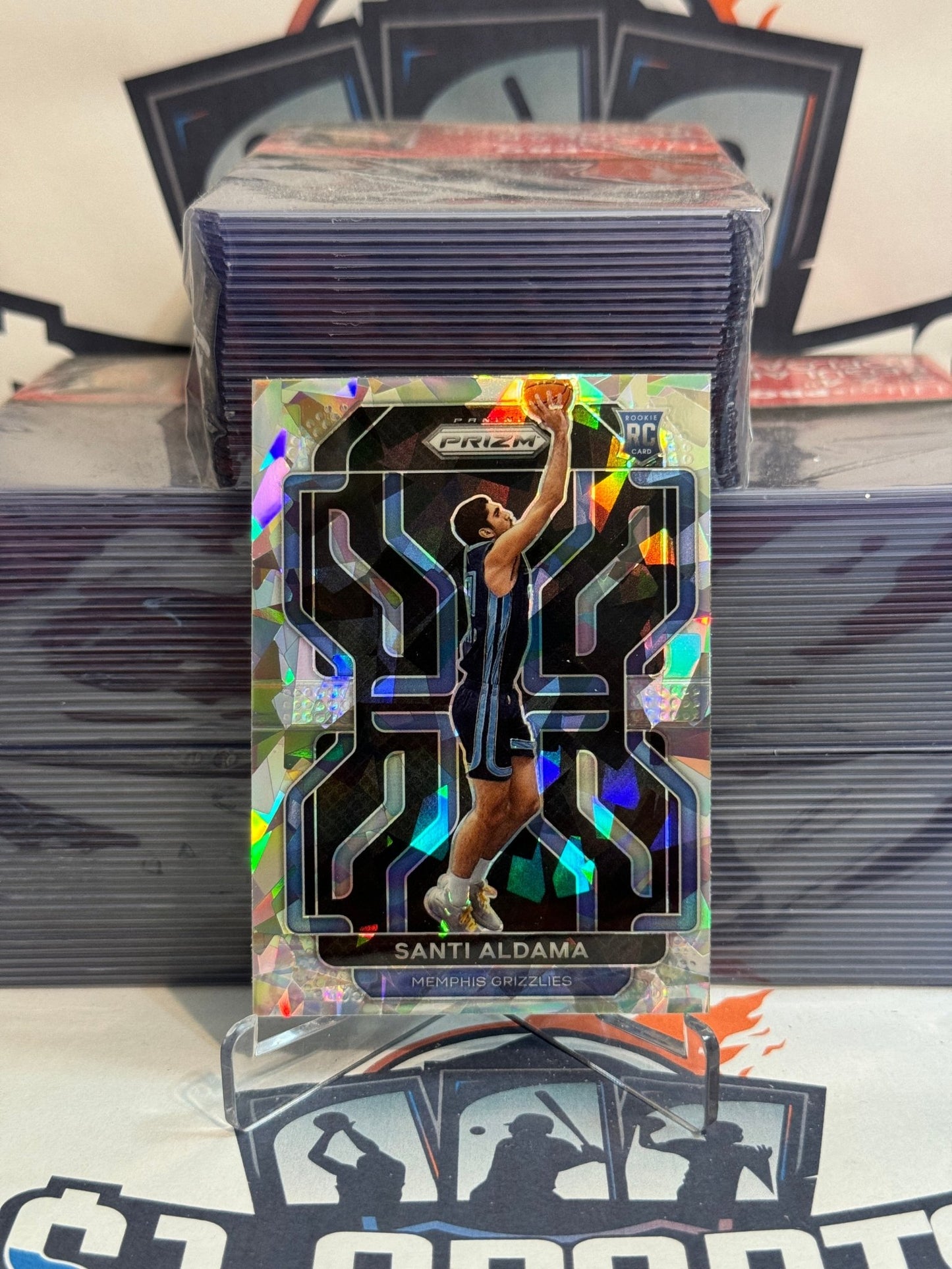 2021 Panini Prizm (Ice Prizm) Santi Aldama Rookie #276