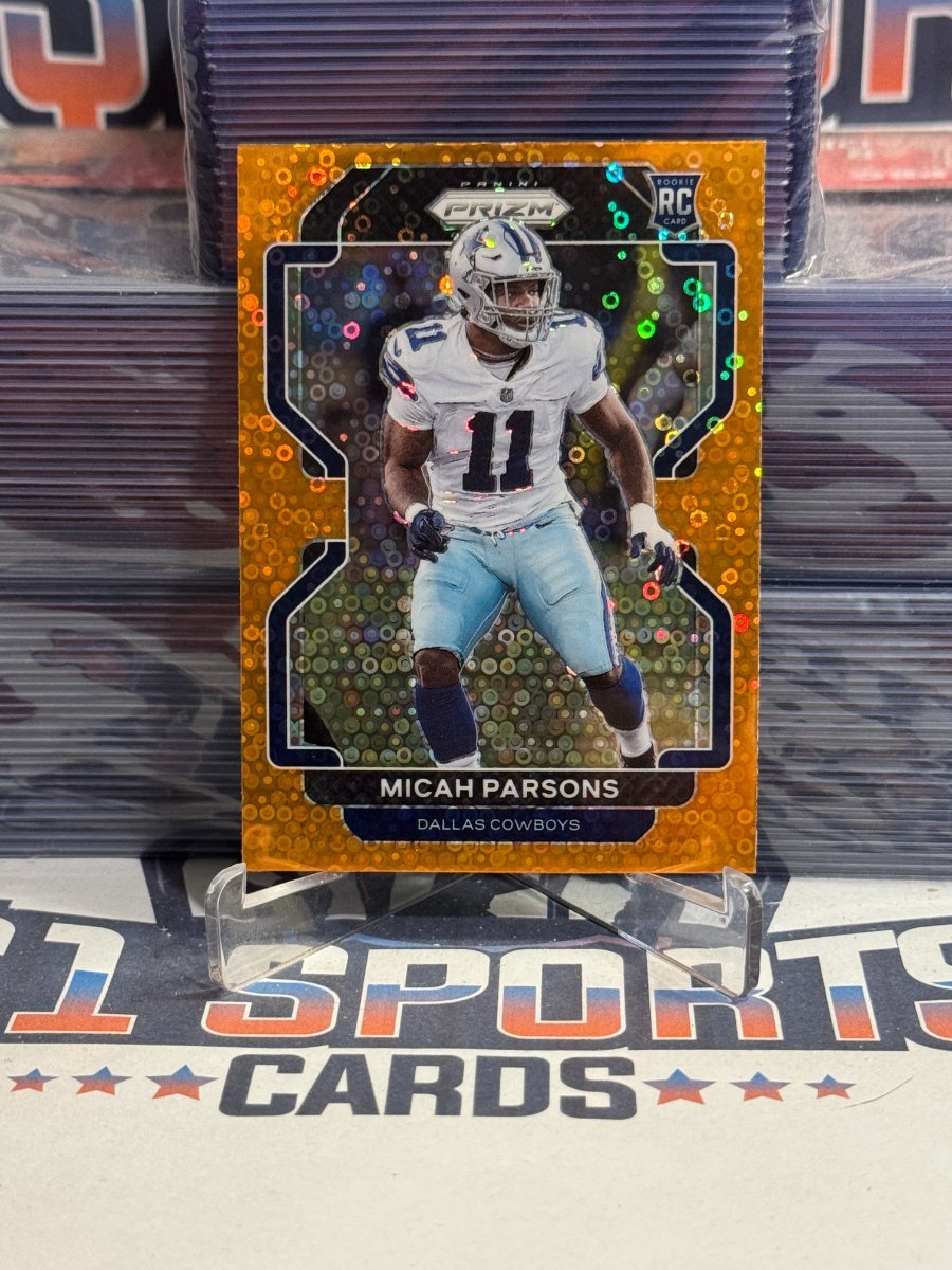 2021 Panini Prizm (Orange Ice Prizm) Micah Parsons Rookie 382