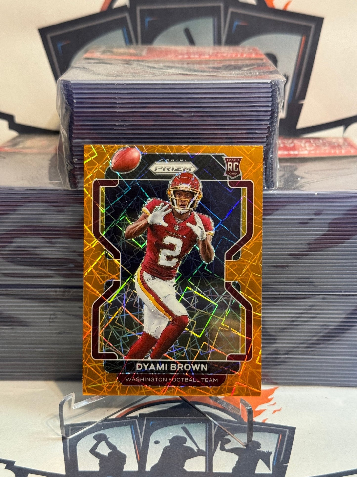 2021 Panini Prizm (Orange Lazer Prizm) Dyami Brown Rookie #353