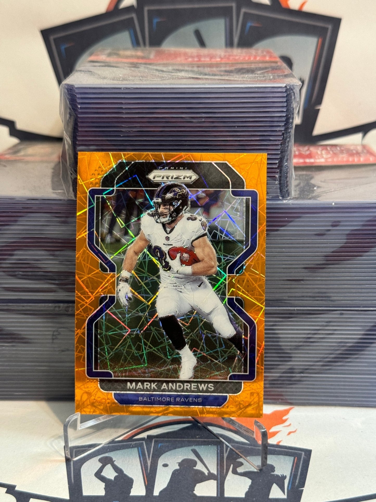 2021 Panini Prizm (Orange Lazer Prizm) Mark Andrews #281