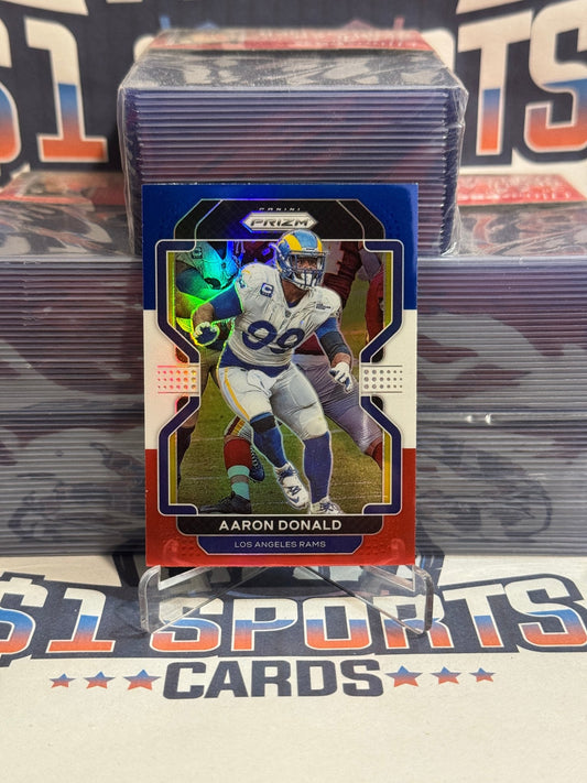 2021 Panini Prizm (Red White Blue Prizm) Aaron Donald 69