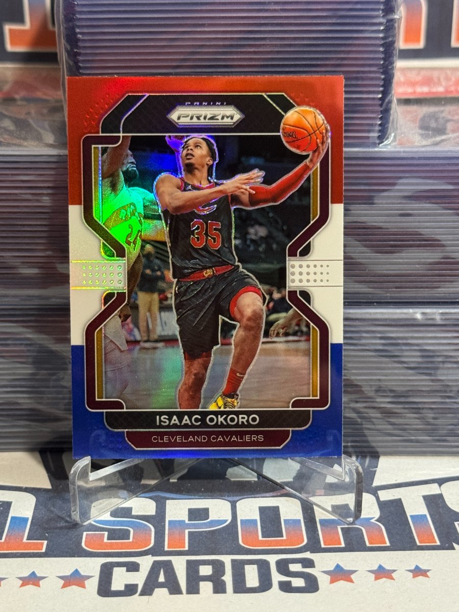 2021 Panini Prizm (Red White Blue Prizm) Isaac Okoro 212