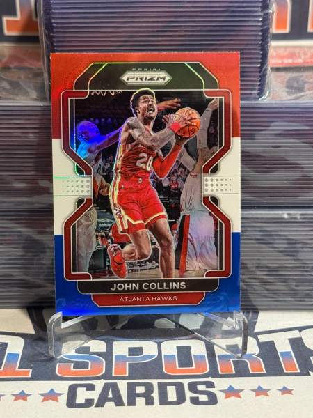 2021 Panini Prizm (Red White Blue Prizm) John Collins 49