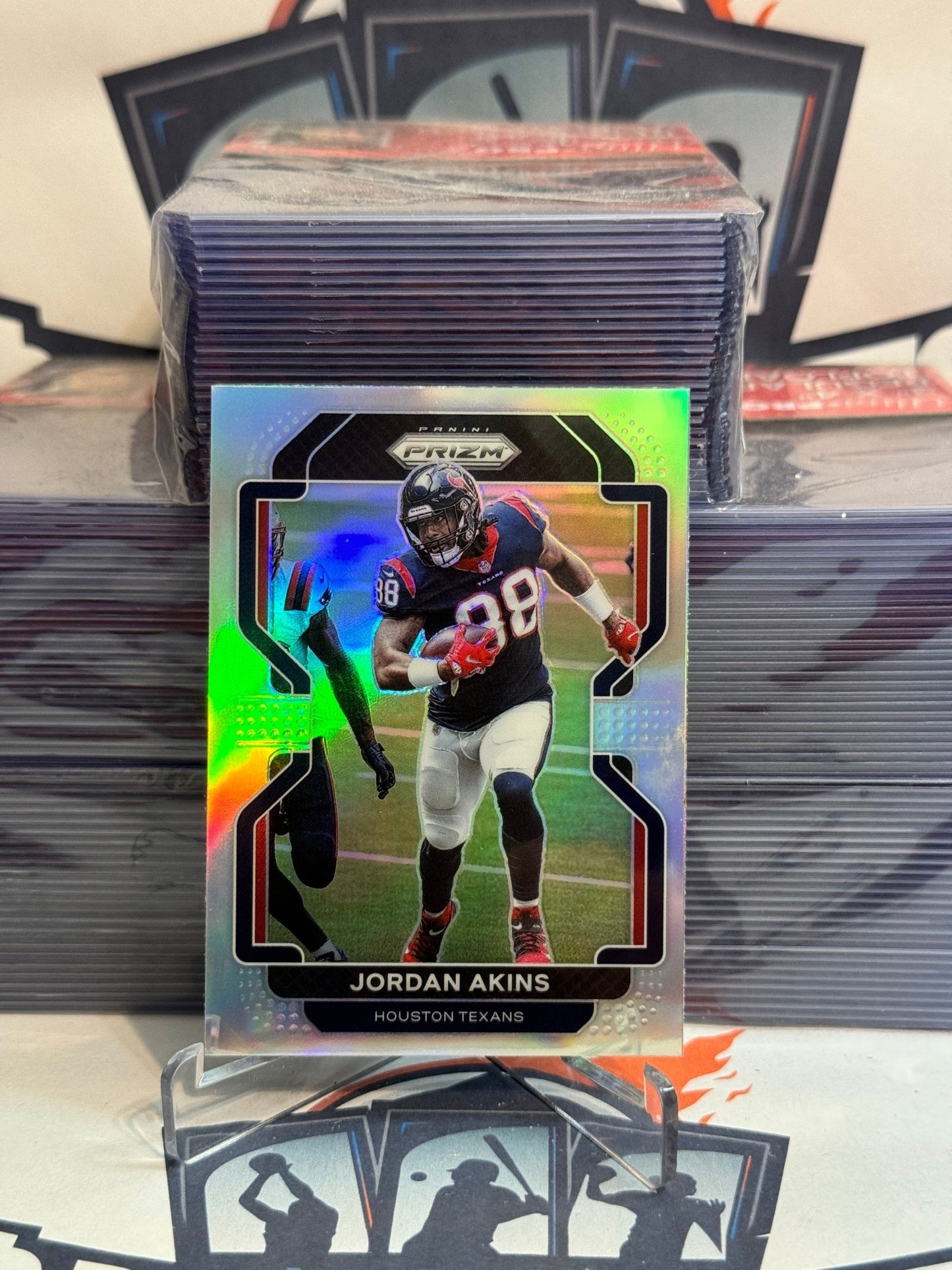 2021 Panini Prizm (Silver Prizm) Jordan Akins #35