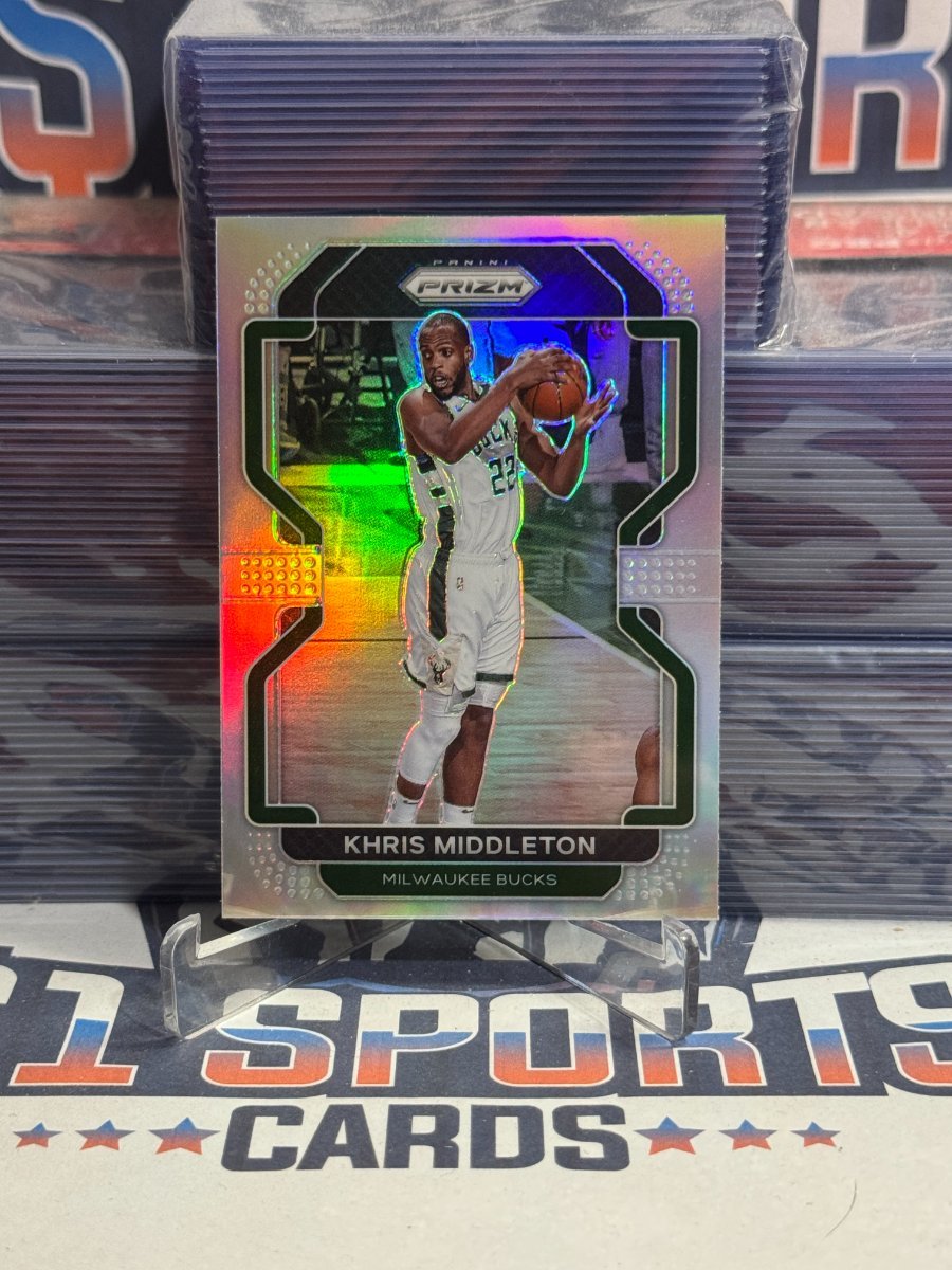 2021 Panini Prizm (Silver Prizm) Khris Middleton 128