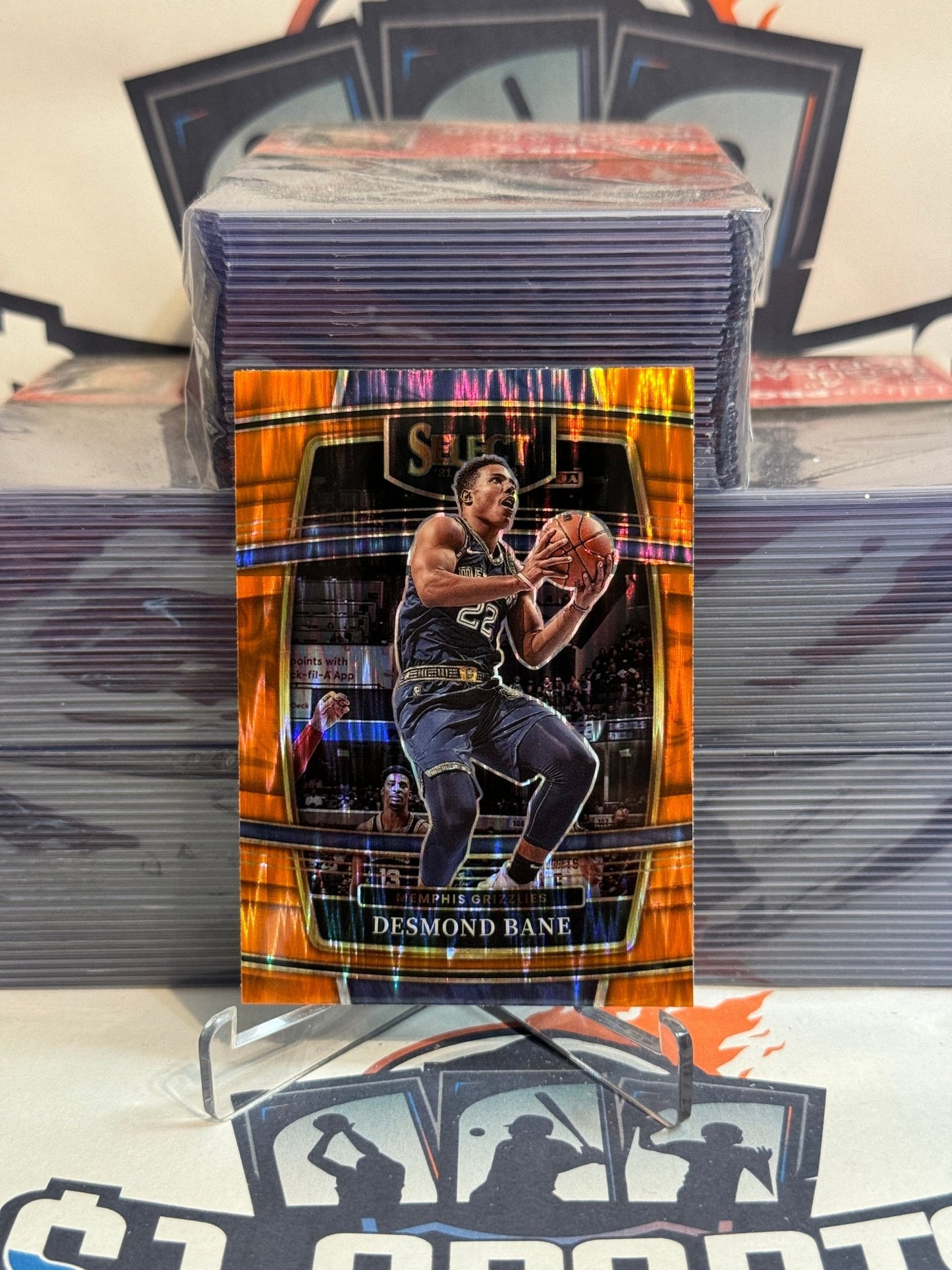 2021 Panini Select (Orange Shimmer Prizm) Desmond Bane #63