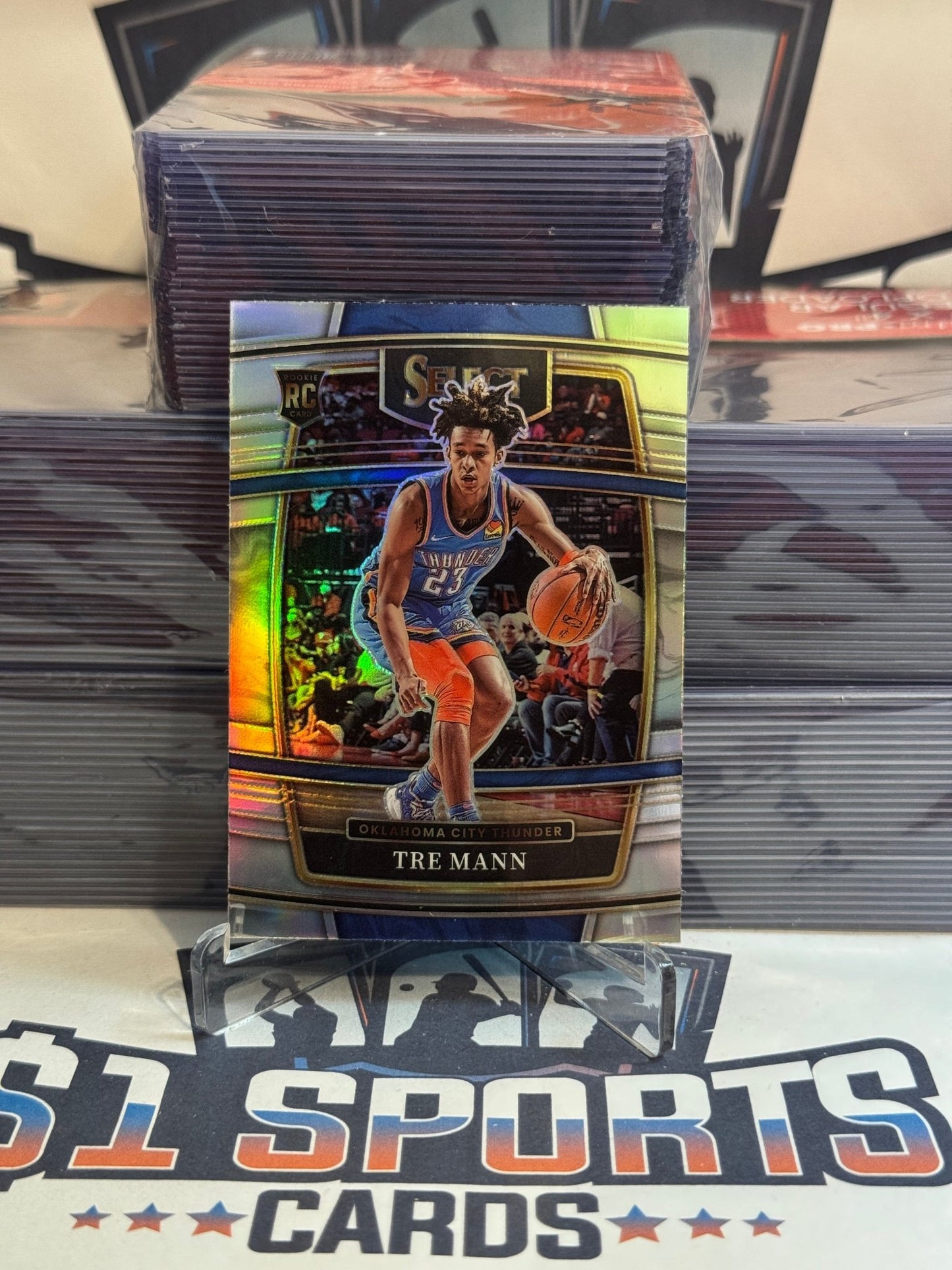 2021 Panini Select (Silver Prizm) Tre Mann Rookie #36