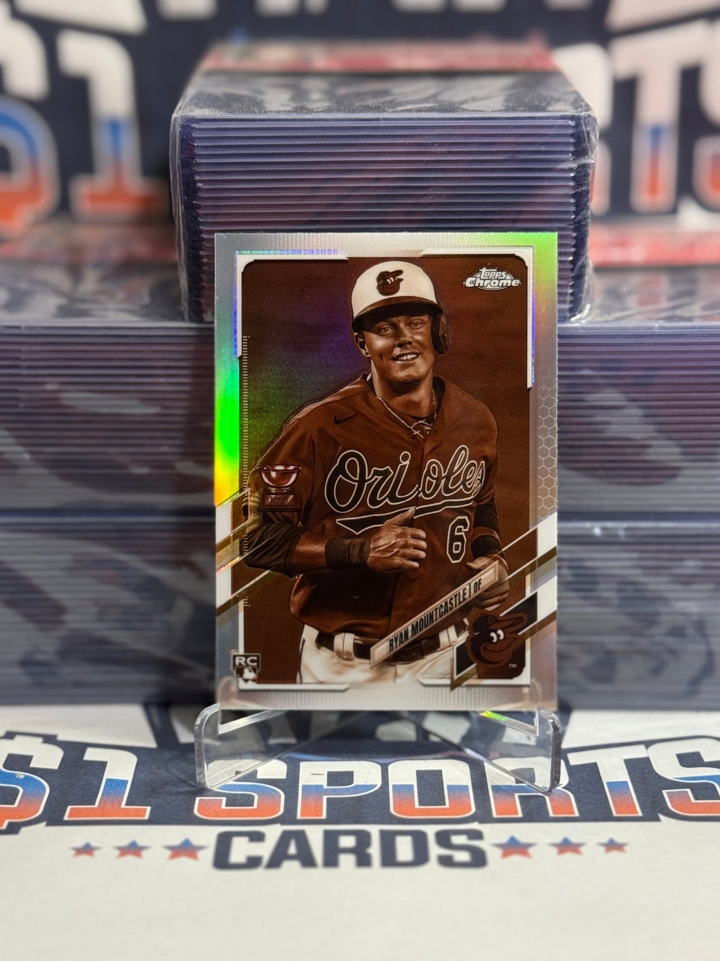 2021 Topps Chrome (Sepia Refractor) Ryan Mountcastle Rookie 63