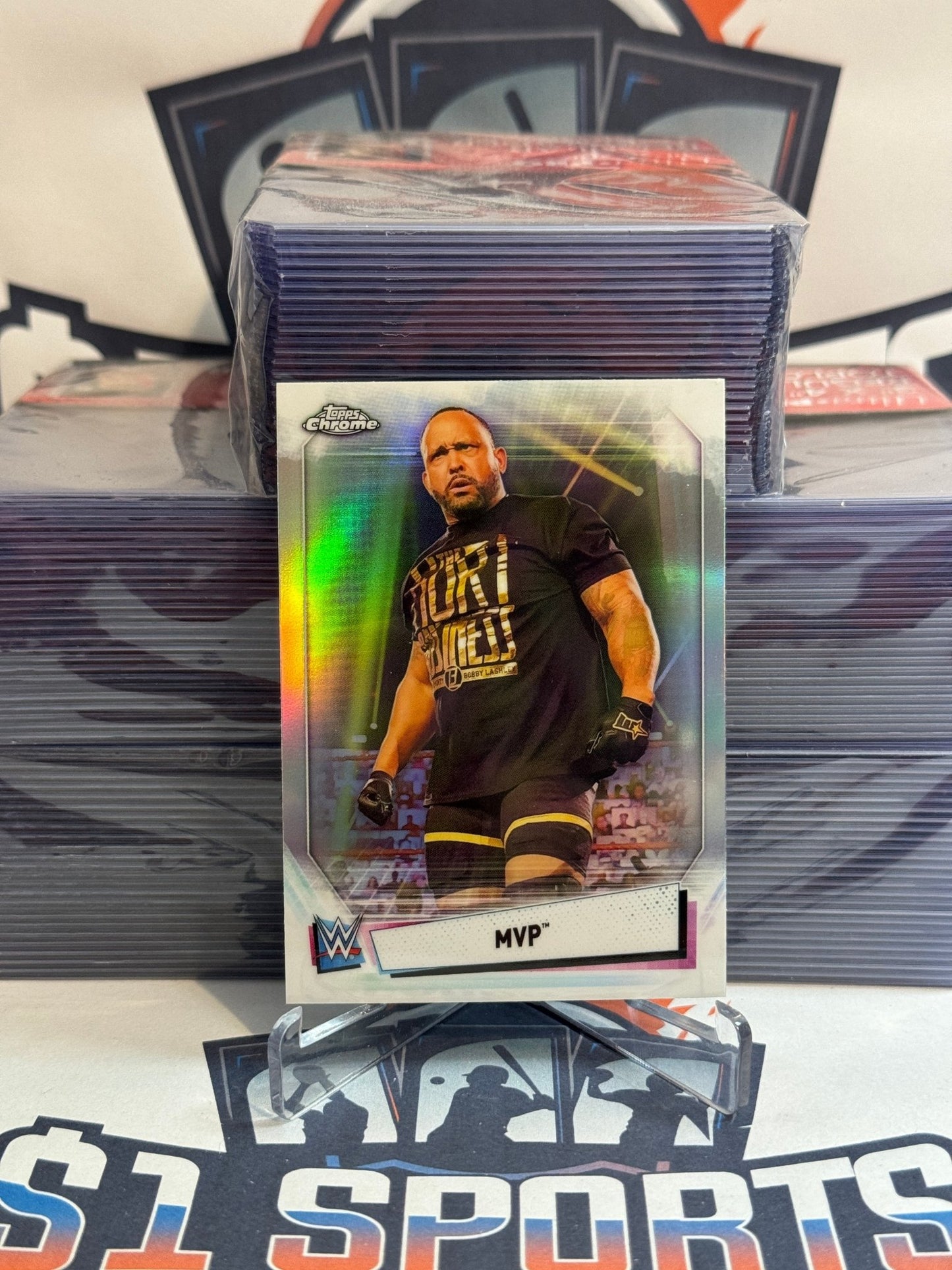 2021 Topps Chrome WWE (Image Variation Refractor) MVP #IV-12