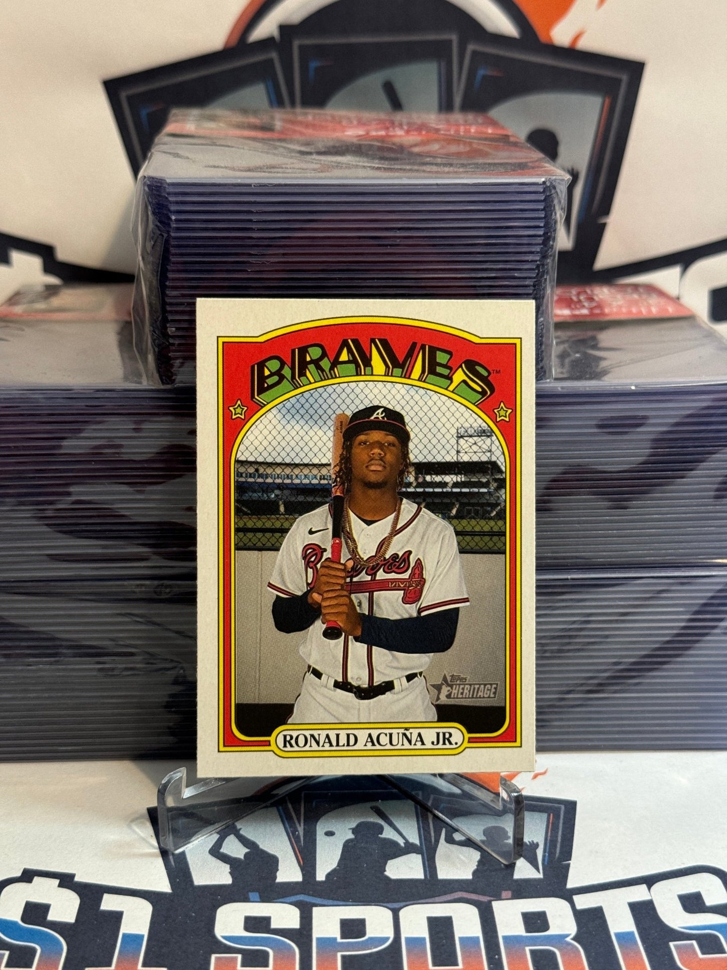 2021 Topps Heritage Ronald Acuna Jr. #299