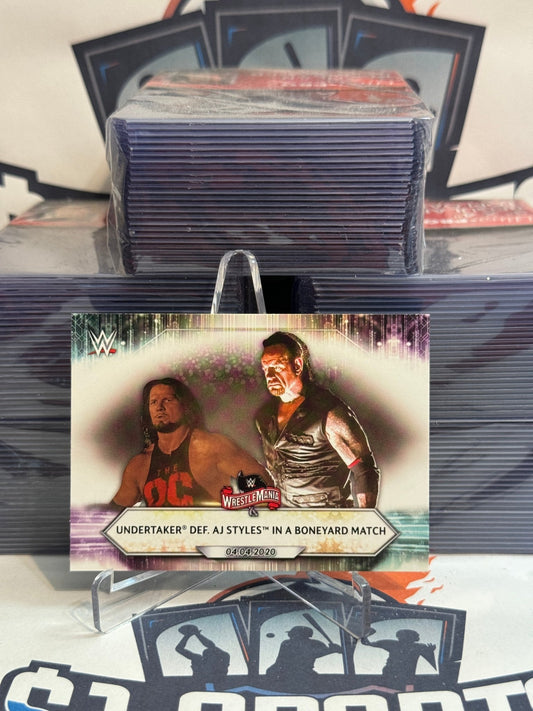 2021 Topps WWE (Wrestlemania) Undertaker & AJ Styles #48
