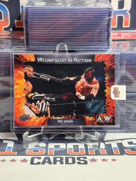 2021 Upper Deck AEW (Wednesday in Action) Rey Fenix WIA-26
