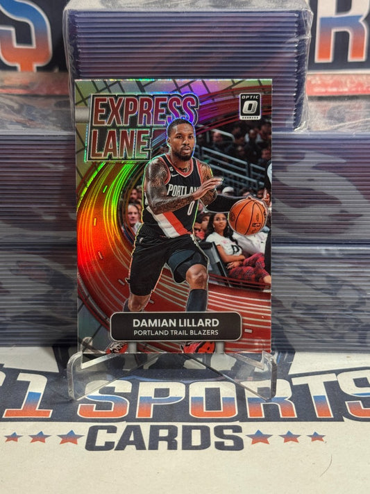 2022 Donruss Optic (Holo Prizm, Express Lane) Damian Lillard 12