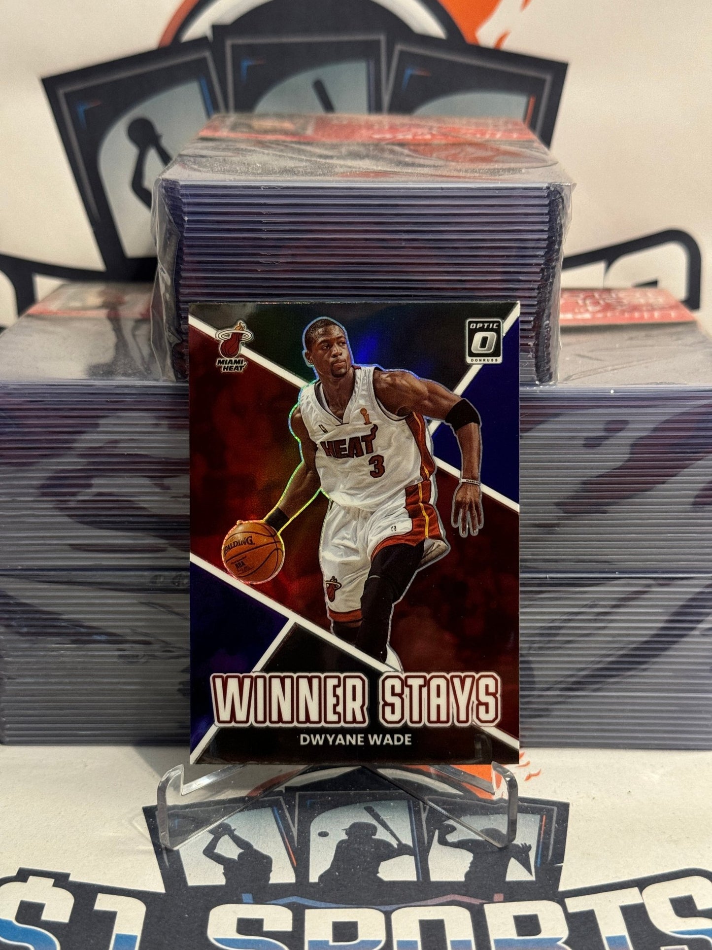 2022 Donruss Optic (Purple Prizm, Winner Stays) Dwyane Wade #5