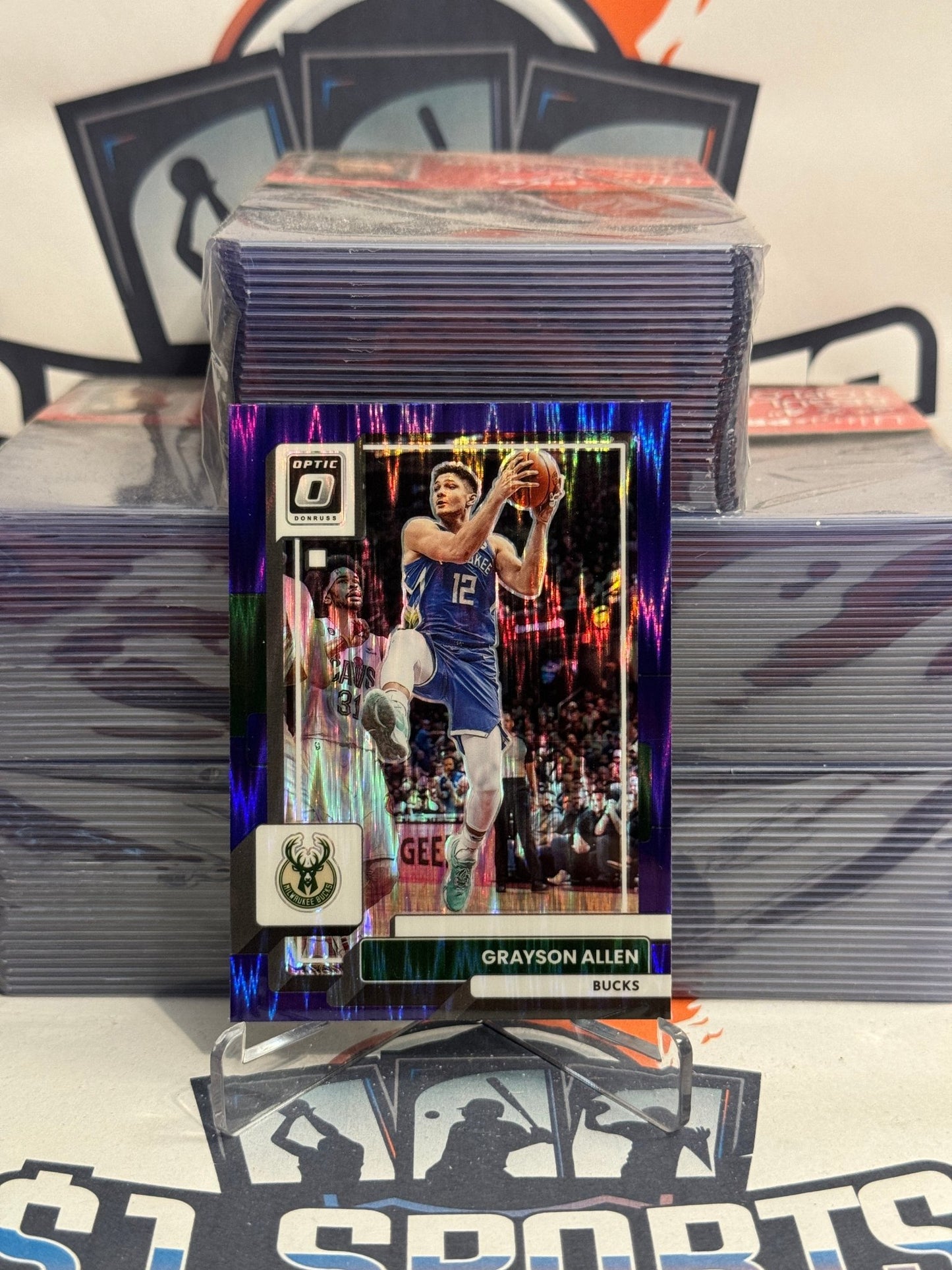 2022 Donruss Optic (Purple Shock Prizm) Grayson Allen #83