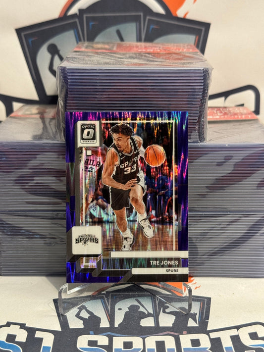 2022 Donruss Optic (Purple Shock Prizm) Tre Jones #199